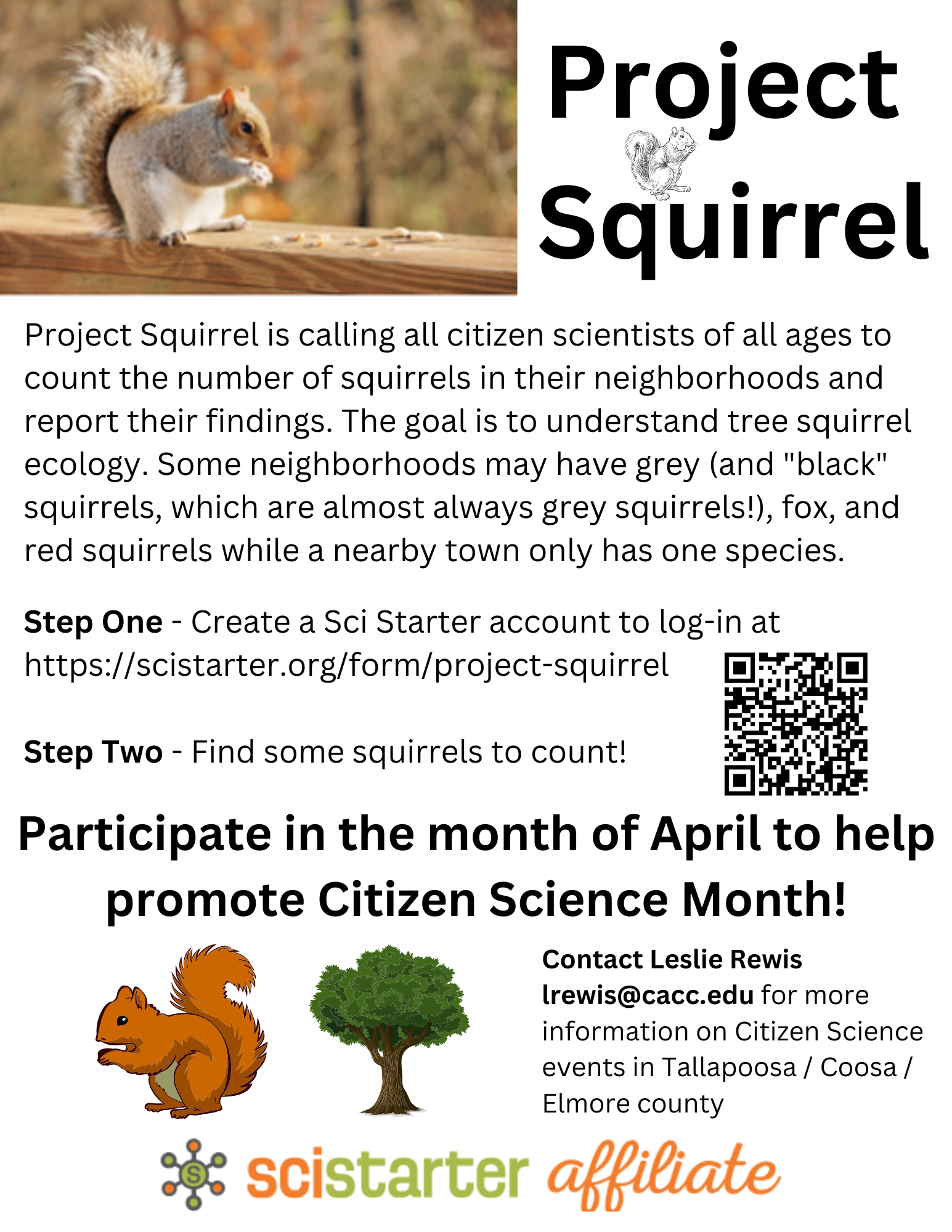 Squirrel Program Project Squirrel - Tallapoosa, Coosa, and Elmore Counties Participate ...